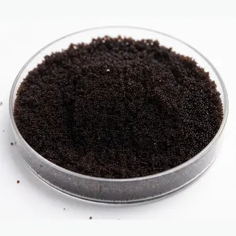 Catalyst Resins resin beads in a laboratory petri dish